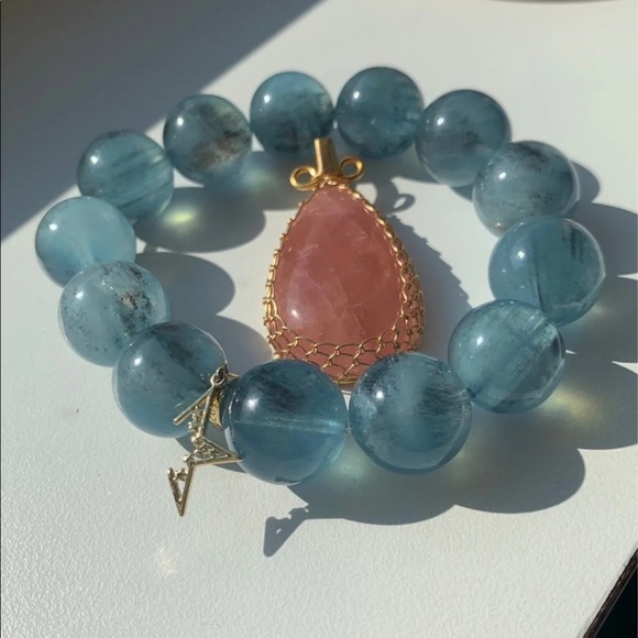 Rose Quartz Pendant - Picture 2 of 3